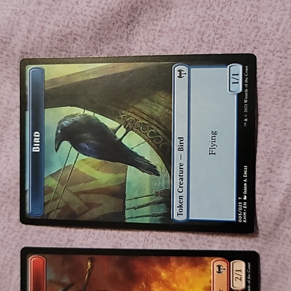 Set of 2 Magic The Gathering (MTG) Token Creature Trading Cards - Picture 3 of 4